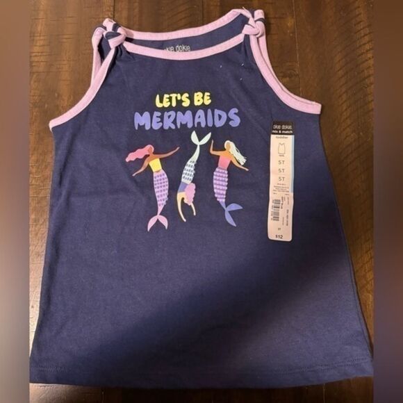 Girls tank top - Lets Be Mermaids - NWT Size 5T - Picture 1 of 4